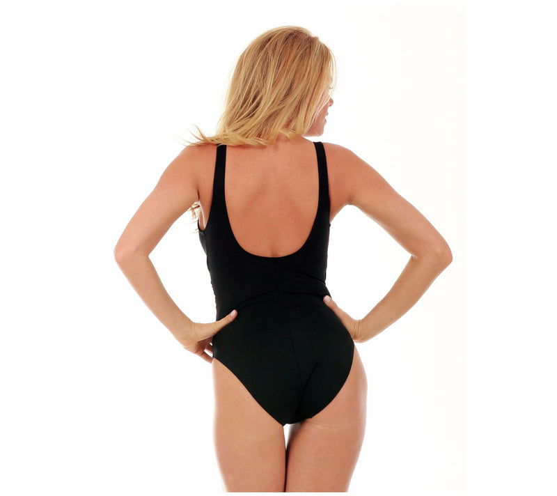 InstantFigure One-Piece Wrap Swimsuit w/ Slimming Control — View 5