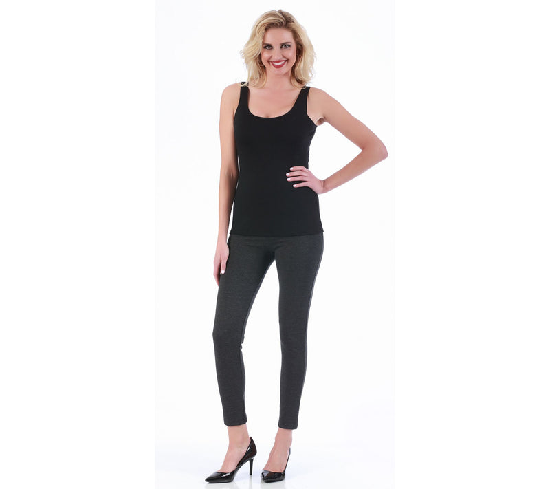 LaMonir Ponte Scoopneck Tank Top — View 10