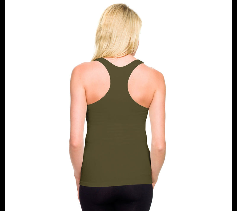 Skinnytees Ribbed Racerback Tank — View 35