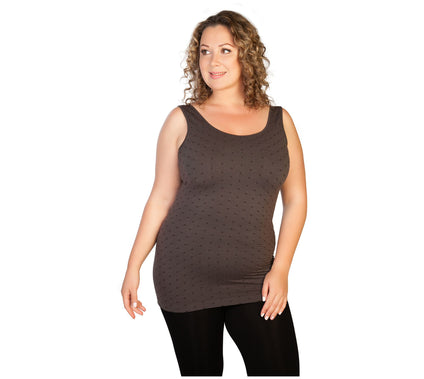Skinnytees Plus Polka Dot Tank Top