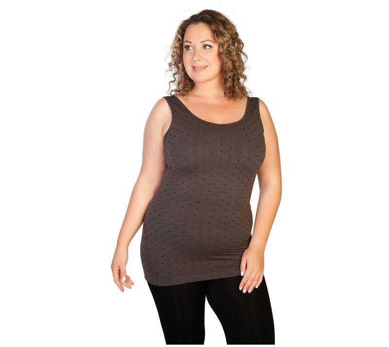 Skinnytees Plus Polka Dot Tank Top — View 3