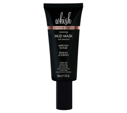 Whish Beauty Renewing Mud Mask with Bakuchiol,2 fl oz