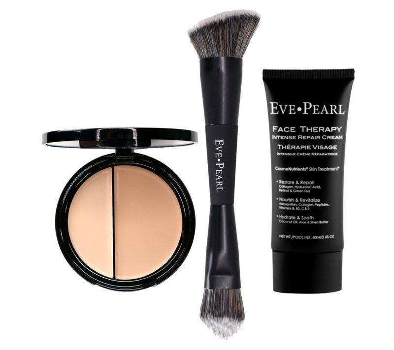 EVE PEARL Face Therapy Cream, Dual Foundation &Brush — Main view