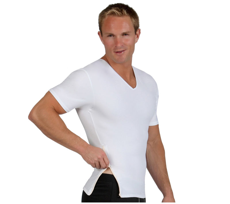 InstantFigure Men's Compression Side Zip V-NeckShirt — View 7