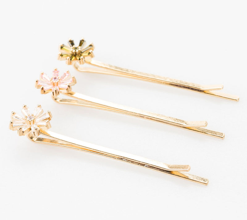 Violet & Brooks Set of Three Bobbie Pins - Poppy — View 6
