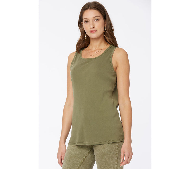 NYDJ Forever Comfort Ribbed Scoop Neck Tank — View 9