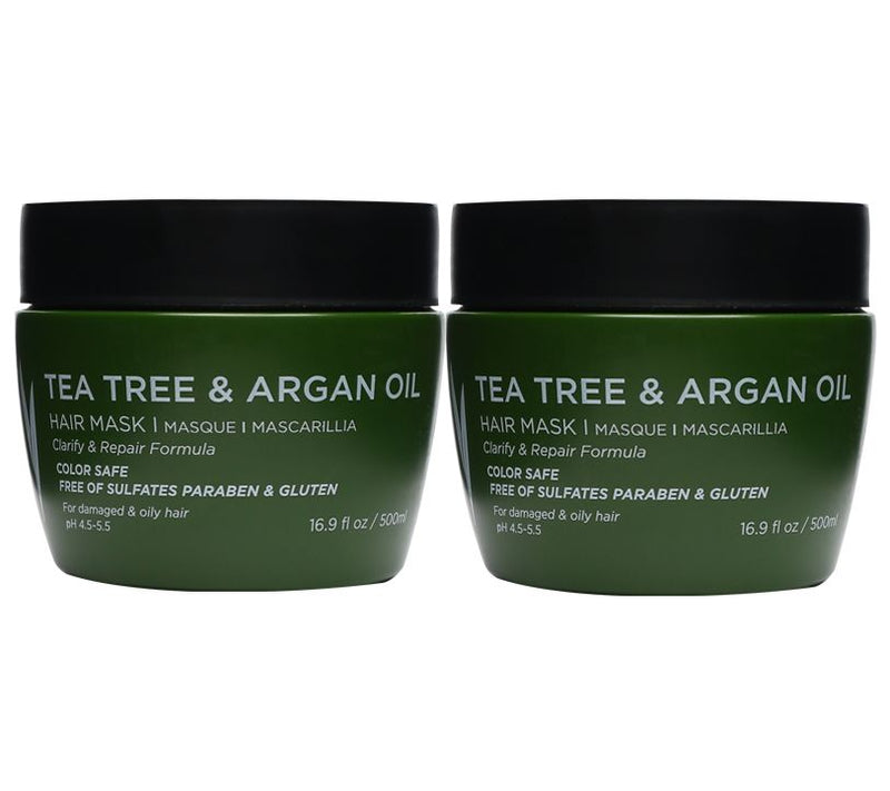 Luseta Tea Tree & Argan Oil Hair Mask Duo 16.9oz — Main view