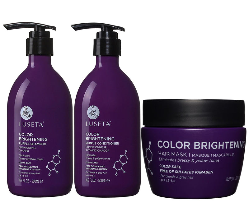 Luseta Color-Brightening Shampoo & Conditioner+ Hair Mask — Main view