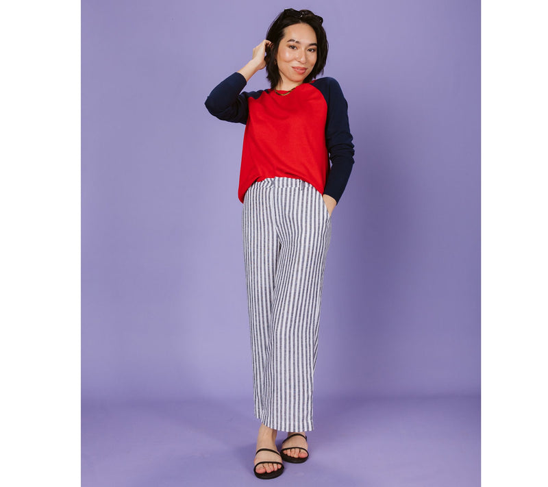 Candace Cameron Bure Wide Leg Crop Pants — View 7