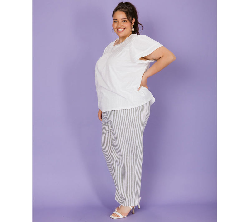Candace Cameron Bure Wide Leg Crop Pants — View 8