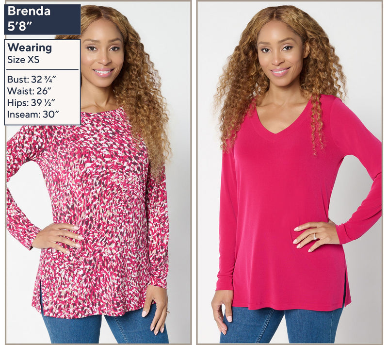 Susan Graver Modern Essentials Regular Liquid Knit Tunic Set — View 15