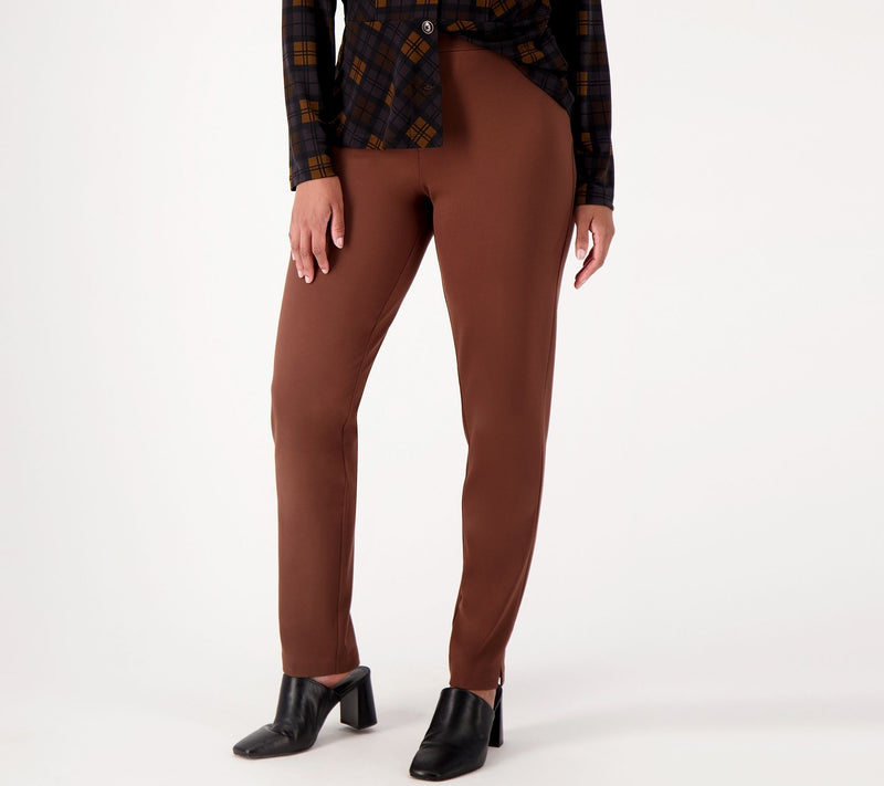 Susan Graver Everyday Reg Supreme Knit Slim Leg Pull On Pants — View 15