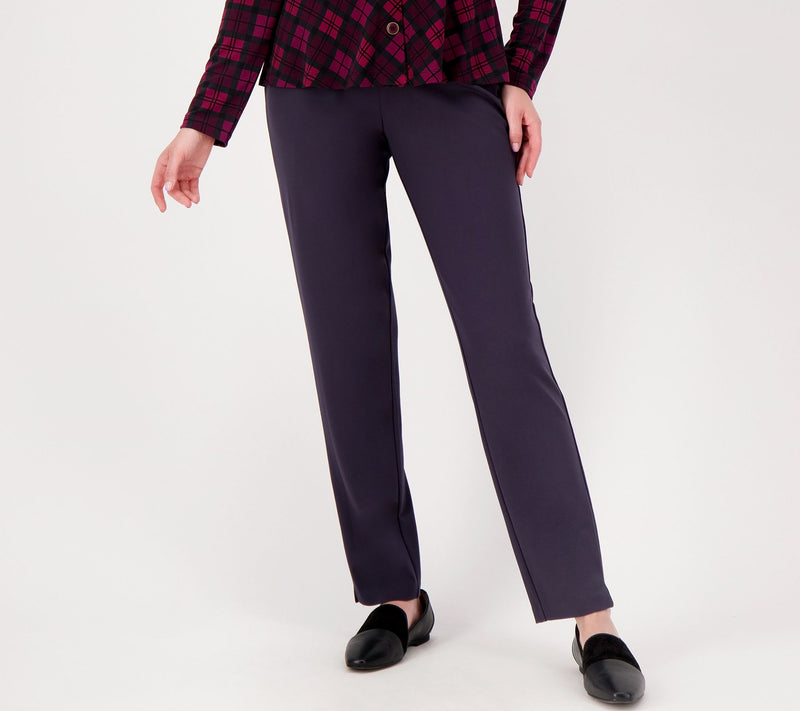 Susan Graver Everyday Reg Supreme Knit Slim Leg Pull On Pants — View 16
