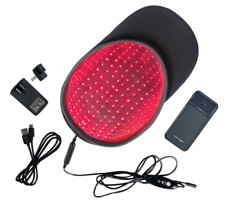 Hairmax Laser Cap 202 Hair Growth Device with Hat — View 3
