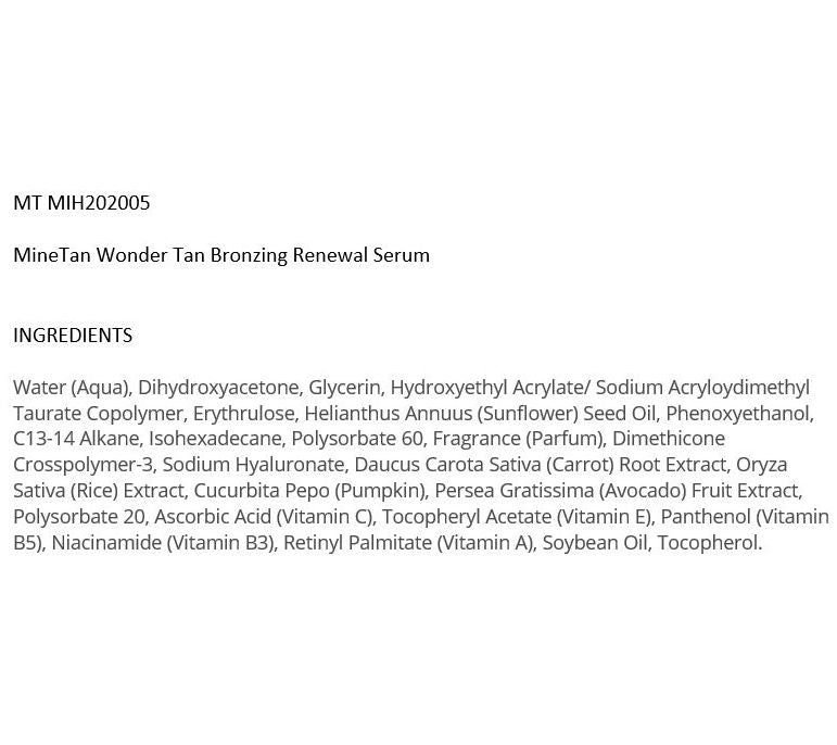 MineTan Wonder Tan Bronzing Renewal Serum — View 2