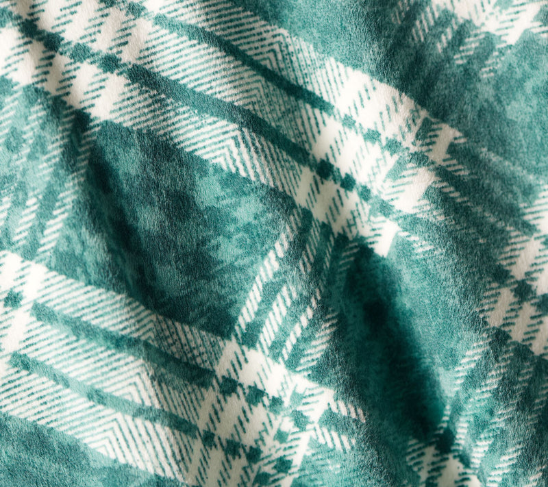 Denim & Co. Regular Printed Velour Pullover with Hi-Low Hem — View 11