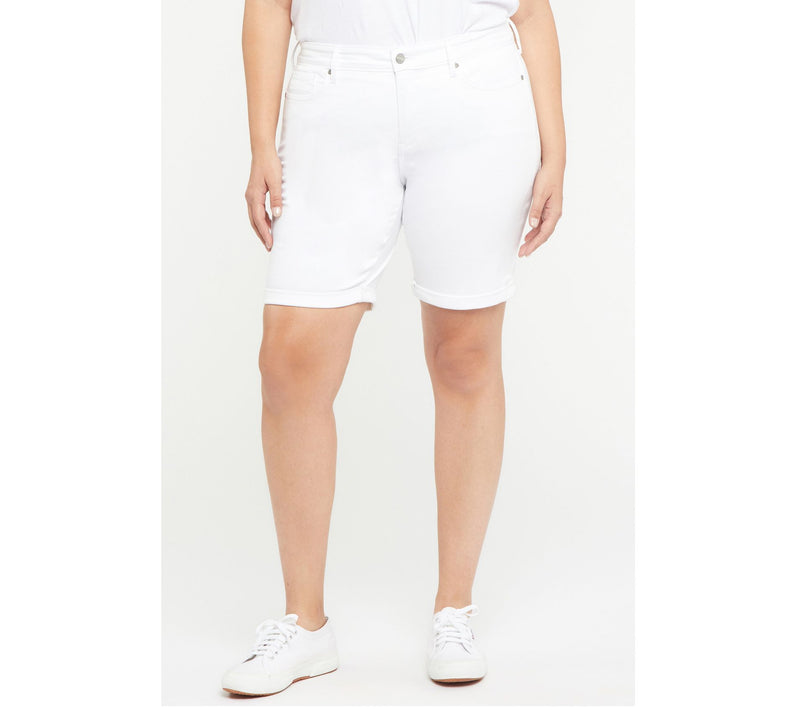 NYDJ 9" Ella Short with Rolled Cuffs in ColoredDenim — View 7