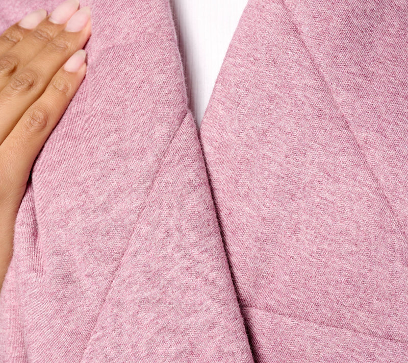 Women with Control French Terry Belted Wrap Cardigan — View 6