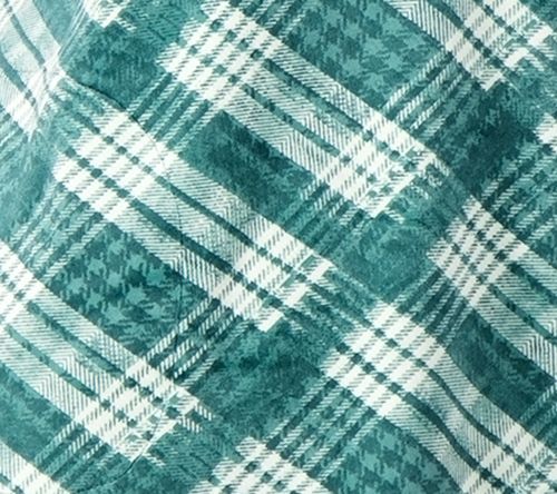 Denim & Co. Petite Printed Velour Pullover with Hi-Low Hem — View 2