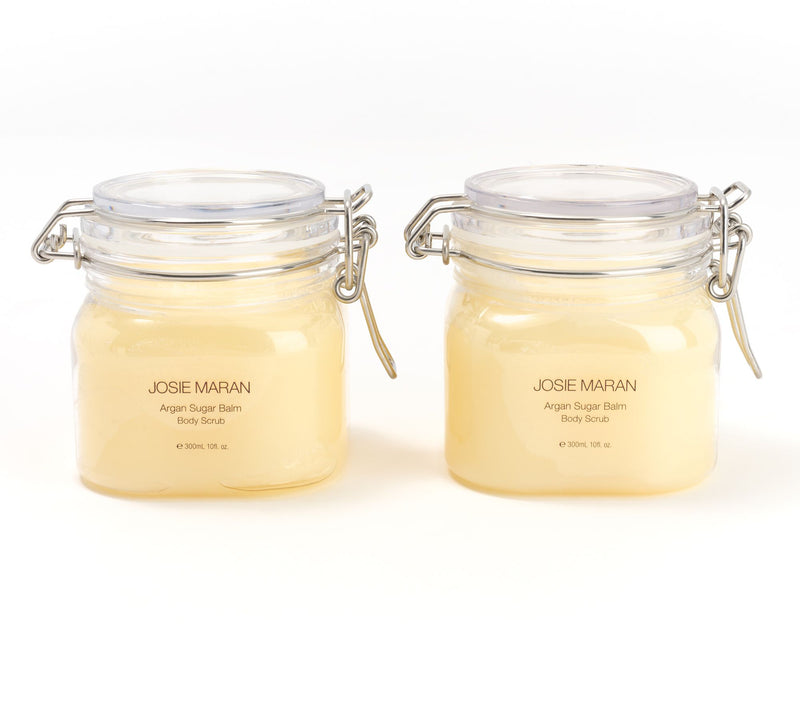 Josie Maran Argan Whipped Sugar Balm Body Scrub 10oz Duo — Main view