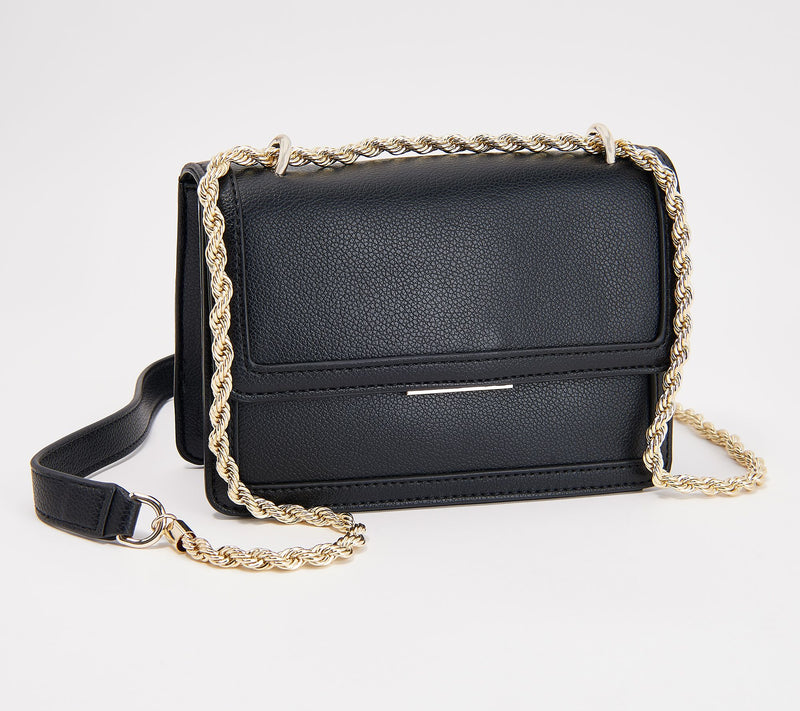 "As Is" Draper James Lana Front Flap Rope Chain Crossbody — View 11
