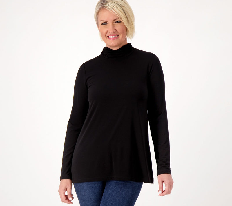 Susan Graver Modern Essentials Reg Liquid Knit A-Line Tunic — View 7