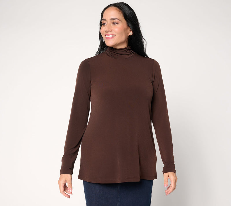 Susan Graver Modern Essentials Reg Liquid Knit A-Line Tunic — View 25