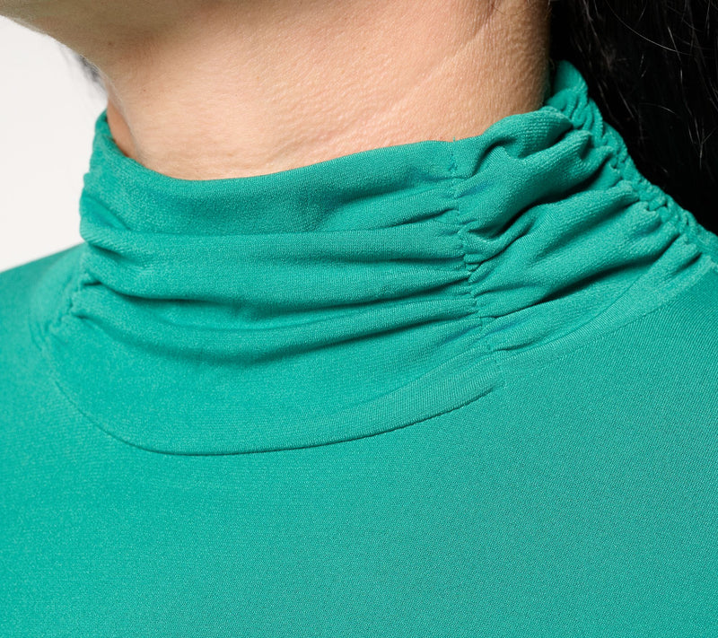 Susan Graver Modern Essentials Pet Liquid Knit A-Line Tunic — View 22