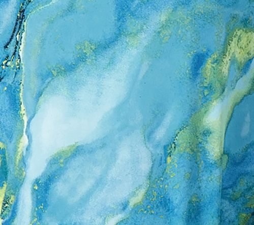Susan Graver Printed Liquid Knit Long Sleeve Crew Neck Top — View 7