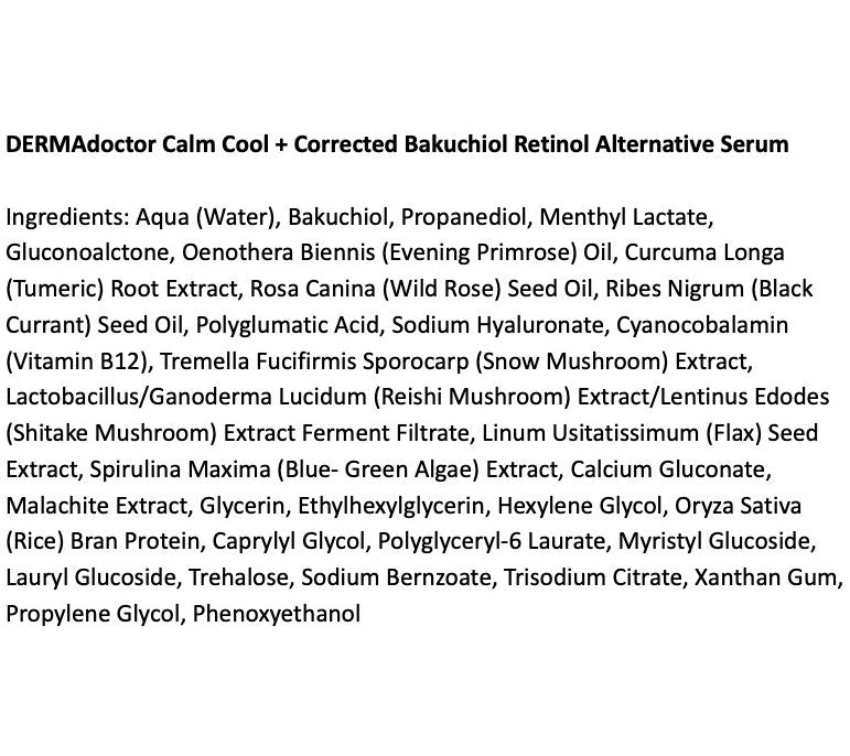DERMAdoctor Calm Cool CorrectedBakuchiol Serum — View 2