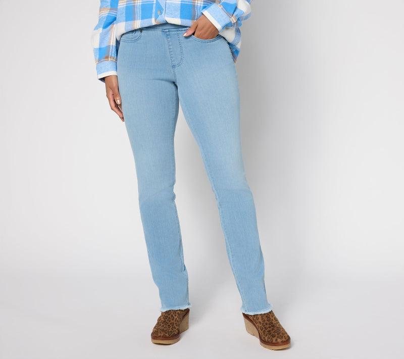 Belle by Kim Gravel Reg Primabelle Straight Leg Jeans — View 9