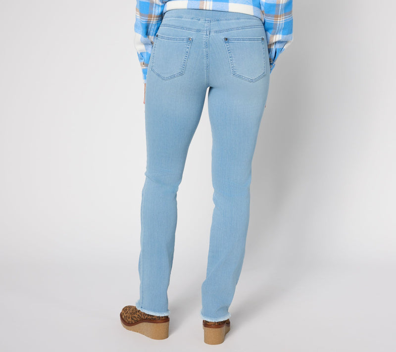 Belle by Kim Gravel Reg Primabelle Straight Leg Jeans — View 12