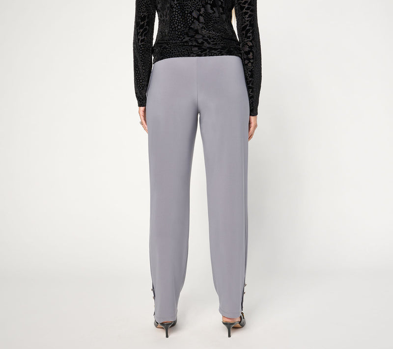 Dennis Basso Regular Italia Knit Straight Leg Pants — View 11