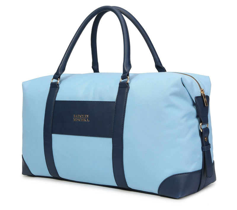 Badgley Mischka Barbara Tote Weekender - Light Blue — View 10