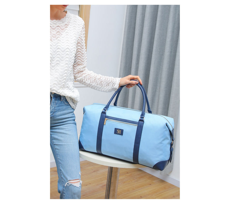 Badgley Mischka Barbara Tote Weekender - Light Blue — View 6