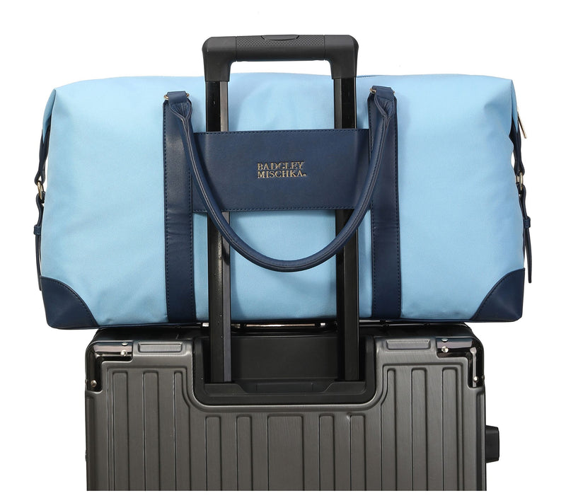Badgley Mischka Barbara Tote Weekender - Light Blue — View 4
