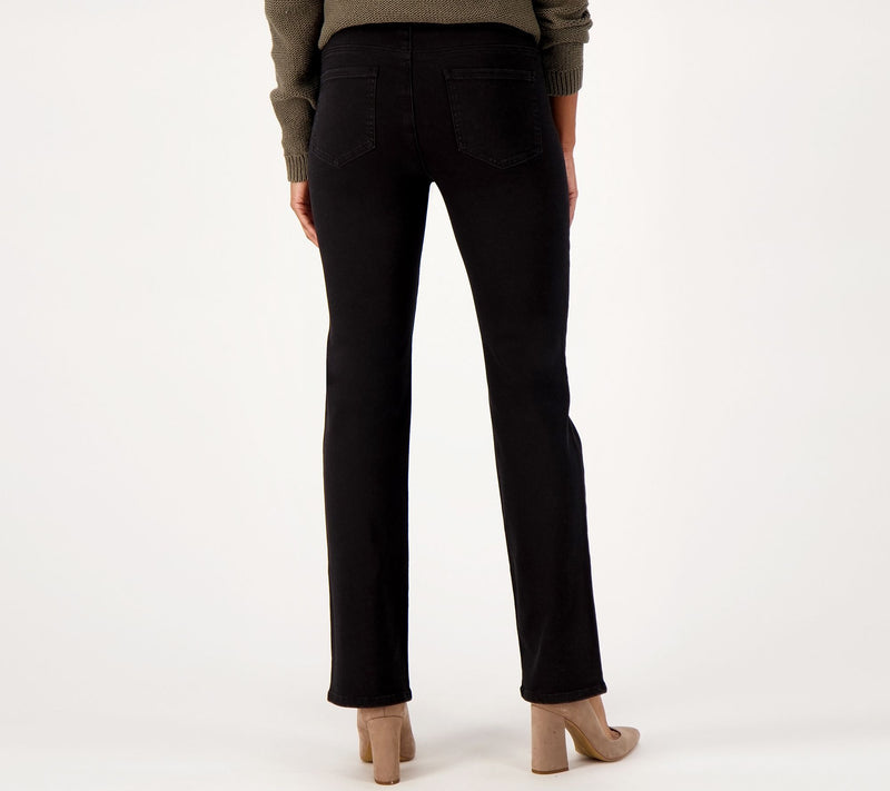 NYDJ Sculpt Her Denim Pull-On Straight Jeans- Stellar — View 2