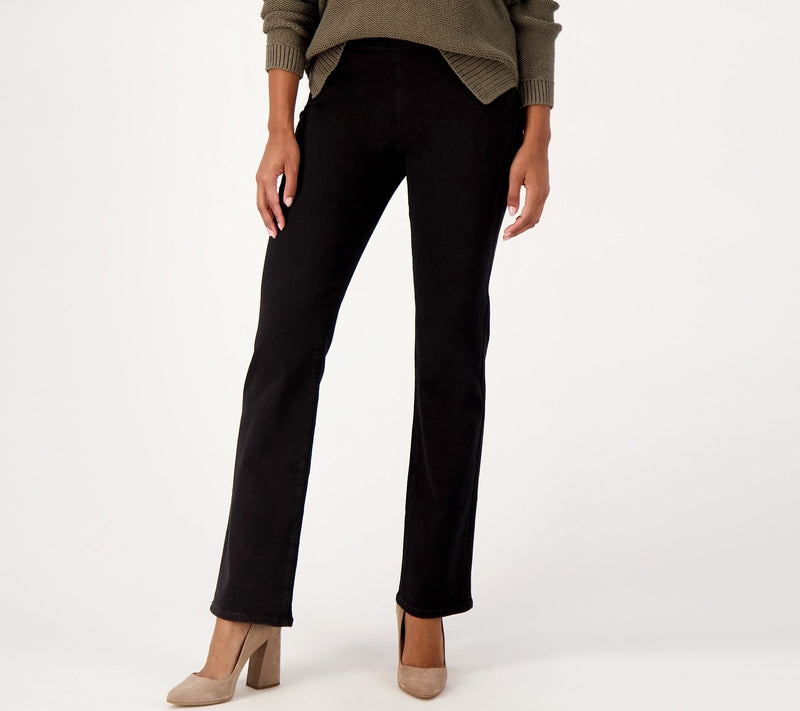 NYDJ Sculpt Her Denim Pull-On Straight Jeans- Stellar — Main view