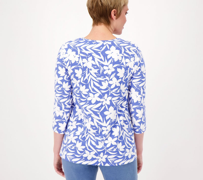Denim & Co. Essentials Favorite Jersey Set of Two Knit Tops — View 13