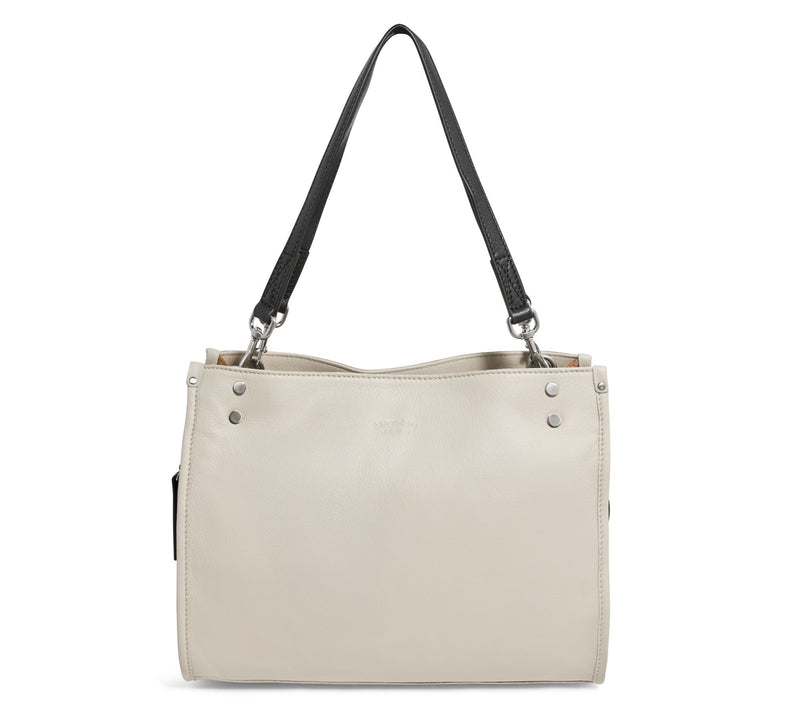 American Leather Co. Lenox Triple Entry Leather Satchel — Main view