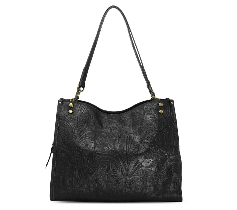 American Leather Co. Lenox Triple Entry Leather Satchel — View 53