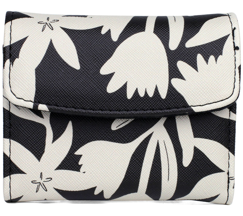 Julia Buxton Solid Vegan Faux Leather Mini Trif old Wallet — View 27