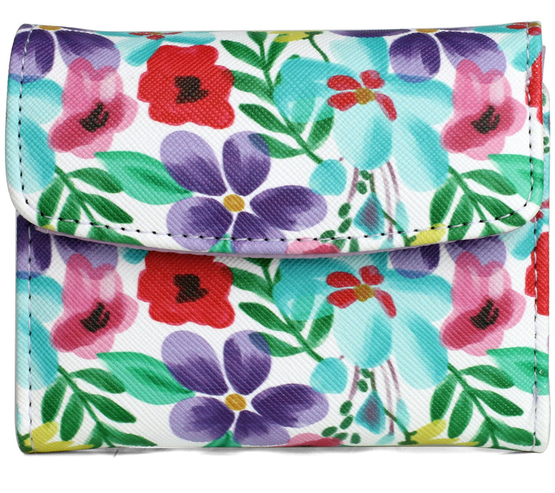 Julia Buxton Solid Vegan Faux Leather Mini Trif old Wallet — View 28