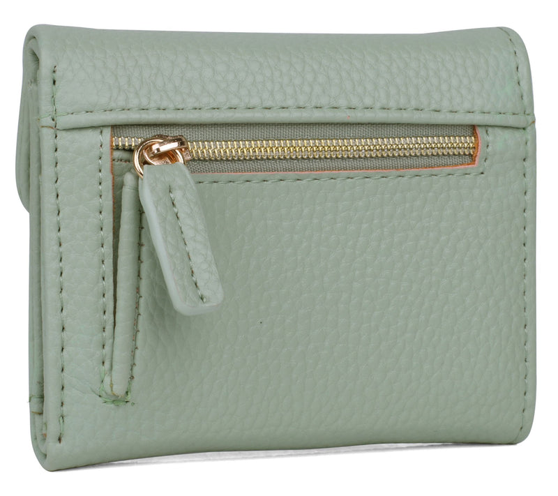 Julia Buxton Solid Vegan Faux Leather Mini Trif old Wallet — View 11