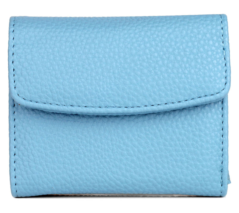 Julia Buxton Solid Vegan Faux Leather Mini Trif old Wallet — View 3