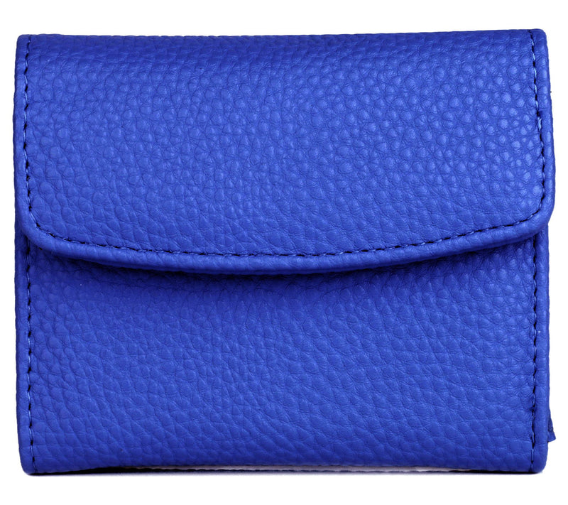 Julia Buxton Solid Vegan Faux Leather Mini Trif old Wallet — View 7