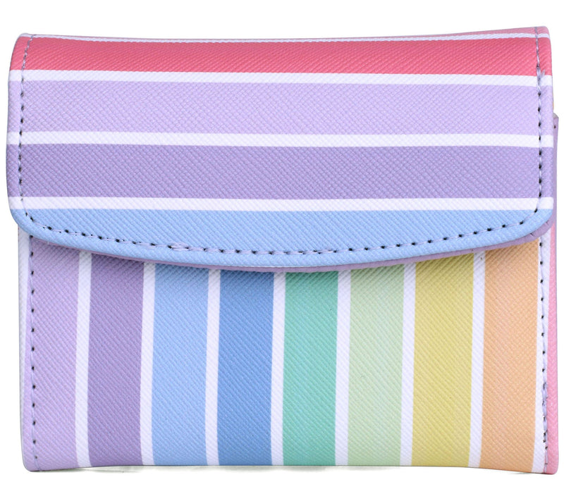 Julia Buxton Solid Vegan Faux Leather Mini Trif old Wallet — View 33