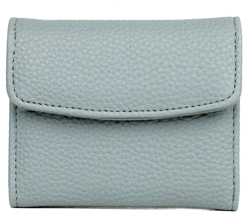 Julia Buxton Solid Vegan Faux Leather Mini Trif old Wallet — View 35