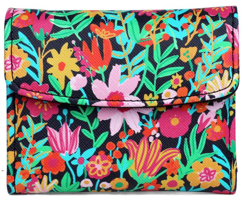 Julia Buxton Solid Vegan Faux Leather Mini Trif old Wallet — View 36