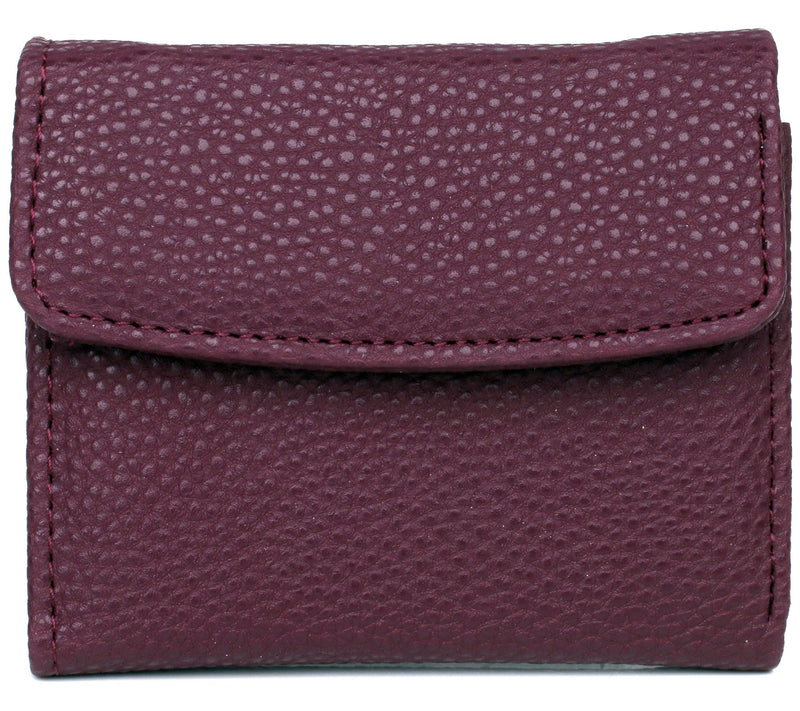 Julia Buxton Solid Vegan Faux Leather Mini Trif old Wallet — View 38